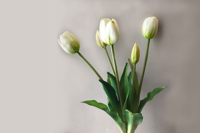 Букет тюльпаны белые